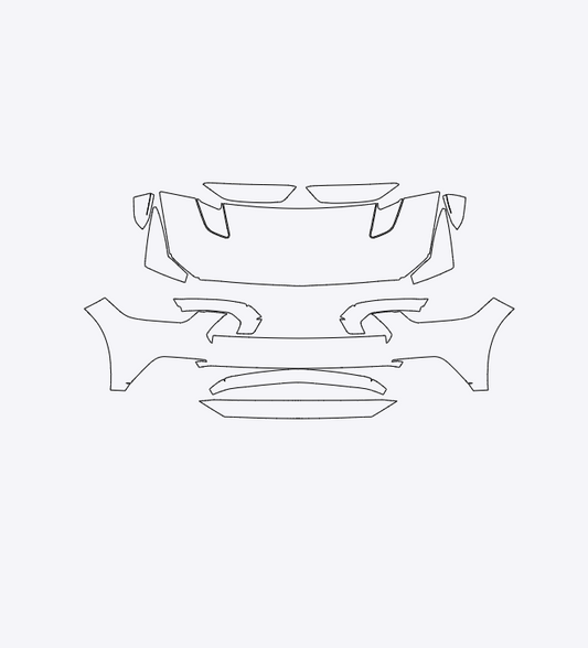 Ford Mustang GT 2015-2017 Full Front PPF Kit