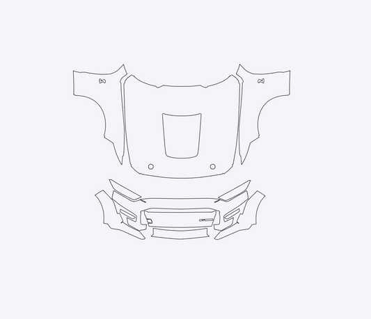 Ford Mustang GT Shelby 2020-2023 Full Front PPF Kit
