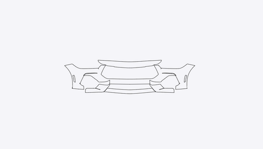 Ford Mustang GT 2024-2025 Front Bumper PPF Kit