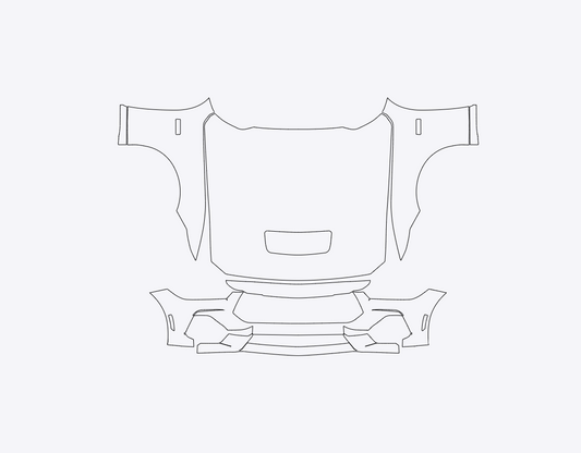 Ford Mustang GT 2024-2025 Full Front PPF Kit