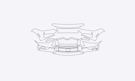 Ford Mustang DarkHorse 2024-2025 Front Bumper PPF Kit