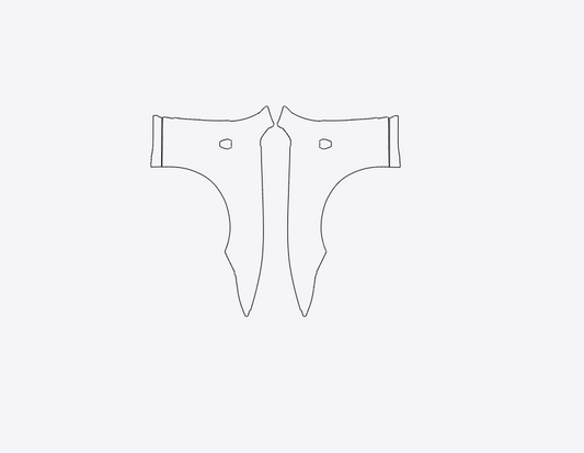 Ford Mustang DarkHorse 2024-2025 Front Fender PPF Kit