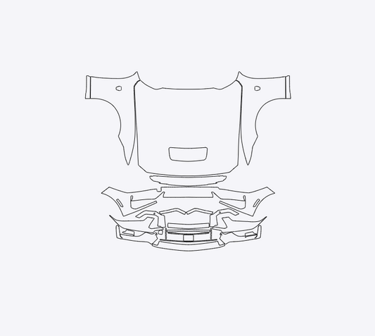 Ford Mustang DarkHorse 2024-2025 Full Front PPF Kit