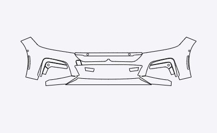 BMW M740i/M760i 2020-2022 Front Bumper PPF Kit
