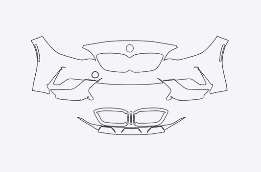 BMW M2 Comp 2019-2021 Front Bumper PPF Kit