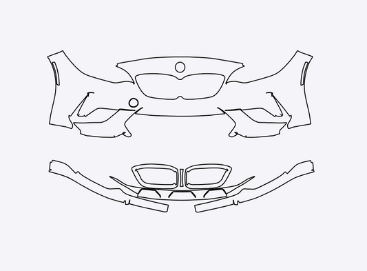 BMW M2 CS 2020-2021 Front Bumper PPF Kit