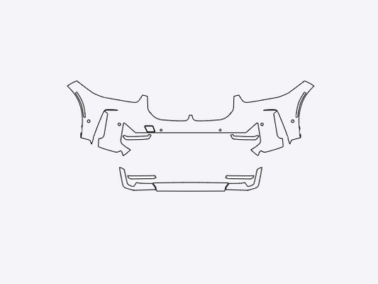 BMW X5 sDrive40i/xDrive40i 2024-2025 Front Bumper PPF Kit