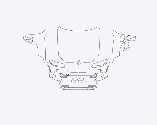 BMW X5 xDrive50e 2024-2025 Full Front PPF Kit
